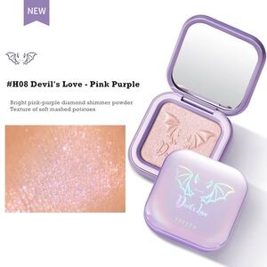 ZEESEA Highlight Pressed Powder Highlighter H08 Devil's Love Pink Purple Shimmer
